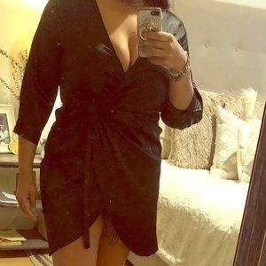 Black Wrap Dress
